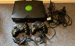 Microsoft  Xbox classic met 2 controllers, Ophalen of Verzenden, Gebruikt, Met 2 controllers