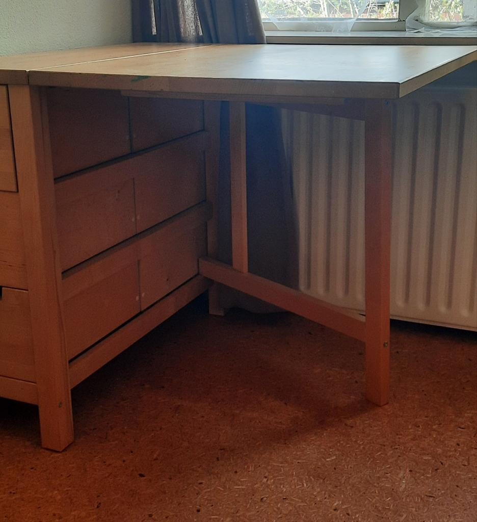IKEA Norden Klaptafel / Bureau - Compact en Functioneel, Ophalen, Gebruikt, 100 tot 150 cm, Tot twee personen