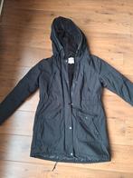 Elvine zwarte jas met capuchon - maat L, Zwart, Elvine, Maat 42/44 (L), Ophalen of Verzenden