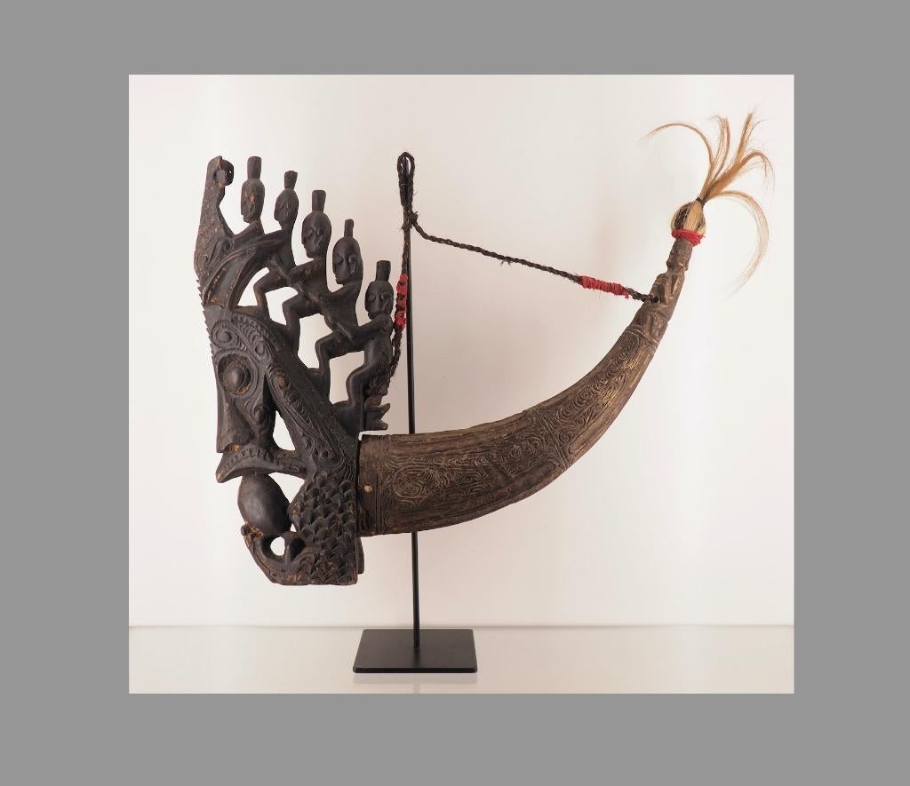 Batak Medicijnhoorn (Morsarang) Begin 20e Eeuw (251225-06), Ophalen of Verzenden