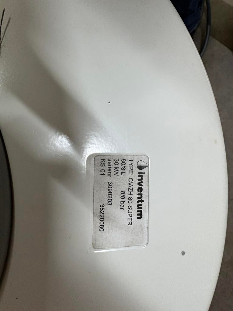 Inventum CV/ZH 80 Super indirect gestookte boiler, 20 tot 100 liter, Ophalen, Zo goed als nieuw, Boiler