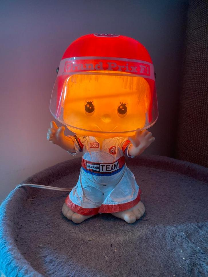 Linea Zero Bobblehead Formule 1 Pop Tafellamp - Enea Ferrari, Huis en Inrichting, Lampen | Overige, Gebruikt, Ophalen of Verzenden