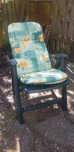 4 Hartman tuinstoelen met kussens, Ophalen, Gebruikt, Kunststof, Verstelbaar