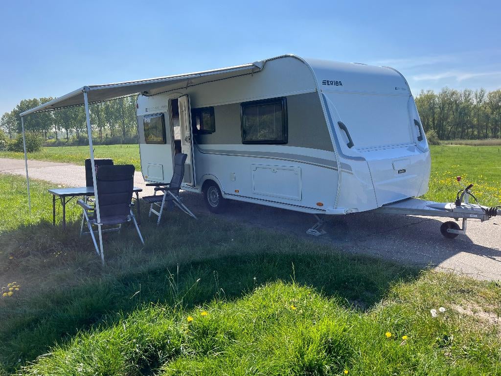 Eriba Exciting 535 (2017) - 1e eigenaar - Airco - Luifel, Rondzit, Schokbreker, Frans bed, Particulier