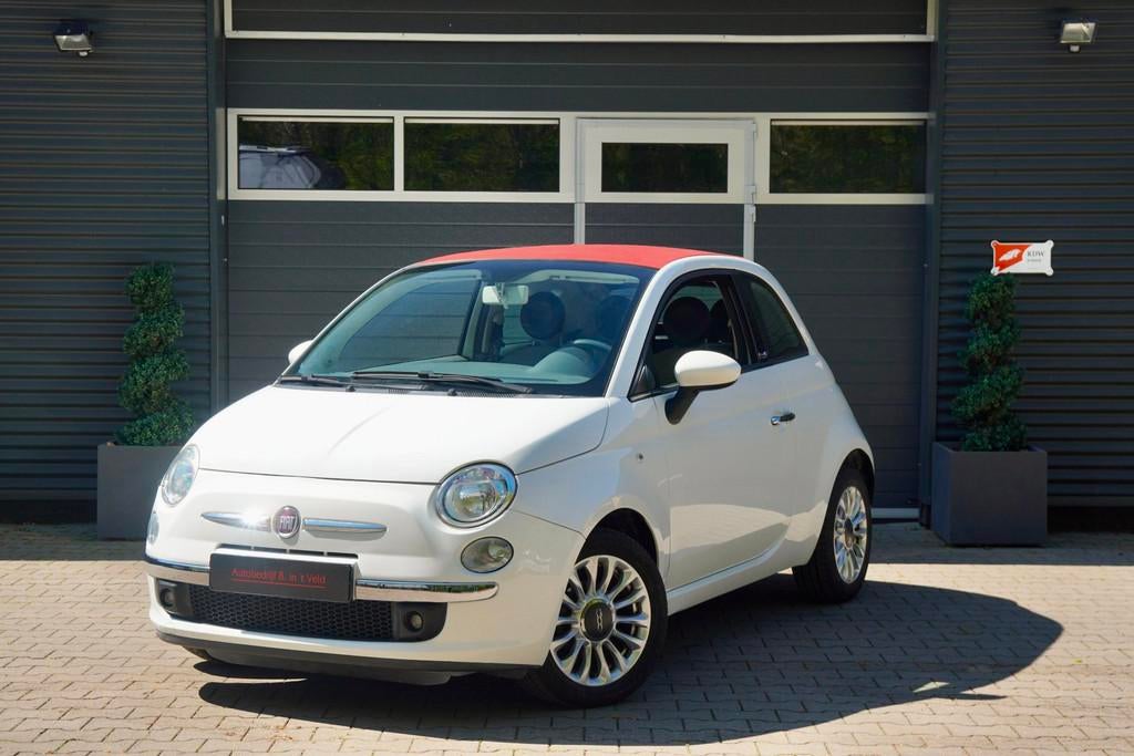 Fiat 500 C 1.2 Lounge LEDER|AIRCO|INTERSCOPE AUDIO|PDC|LM VE, Gebruikt, 4 cilinders, Cabriolet, 4 stoelen
