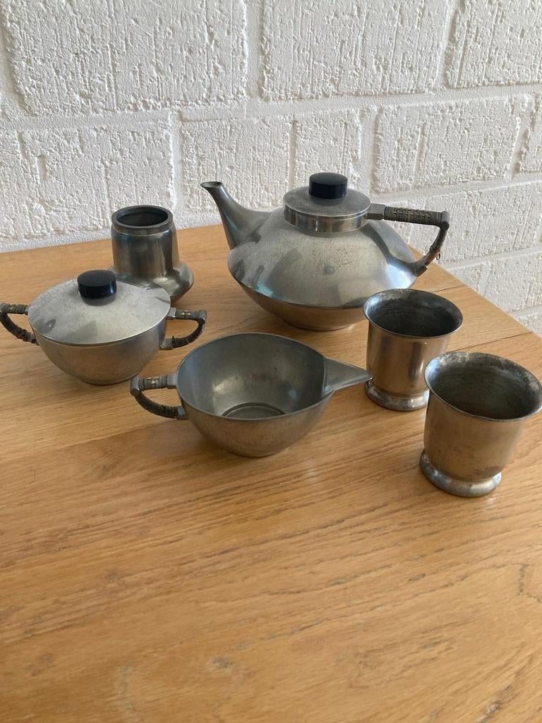 Metawa tin theeservies, Antiek en Kunst, Ophalen