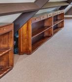 4 Houten kasten uit winkel inventaris.  Schoenen en opbergen, Ophalen, Gebruikt