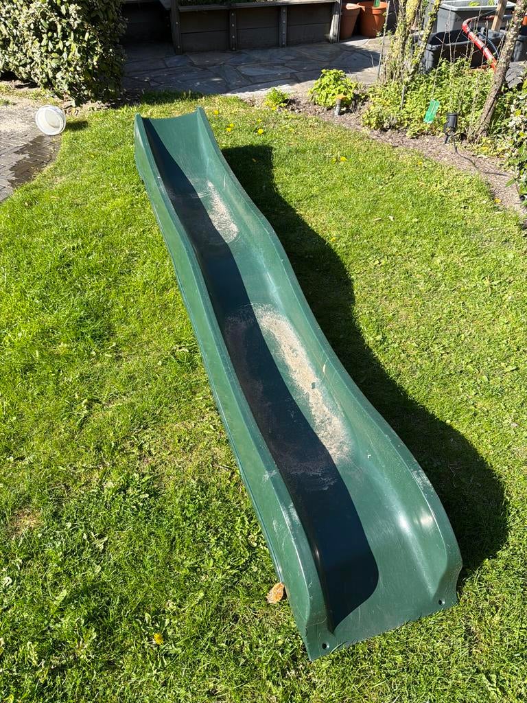Groene glijbaan voor speeltoestel, Ophalen, Gebruikt, Glijbaan