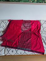 Vintage Bali sarong + selendang set rood ikat Indonesie, Ophalen of Verzenden