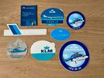 Verzameling KLM stickers, Ophalen of Verzenden, Gebruikt, Bedrijf of Vereniging