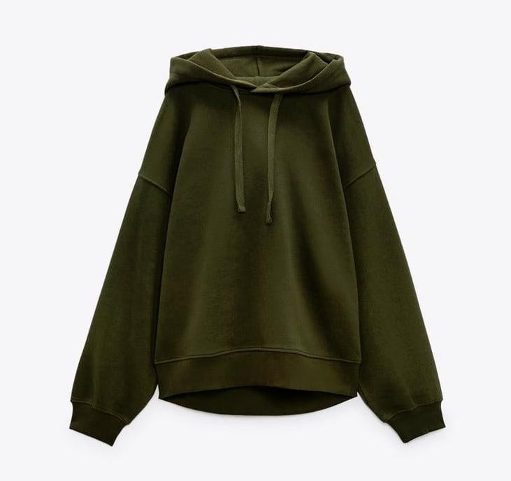 Zara kakigroen hoodie capuchonsweater sweatshirt capuchon S, Kleding | Dames, Zara, Nieuw, Ophalen of Verzenden, Maat 36 (S)