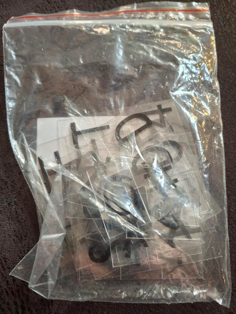 Letters voor in een verlichte letterbak, Ophalen of Verzenden, Gebruikt, Zwart