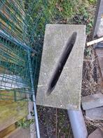 Fietsenblok, fietsenstandaard, tegel met sleuf, Ophalen, Gebruikt, Beton, Terrastegels