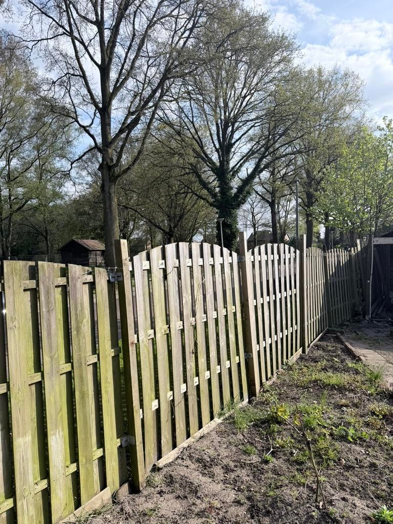 8 stuks schuttingen, Tuin en Terras, Ophalen, Minder dan 3 meter, Hout, 1 tot 2 meter