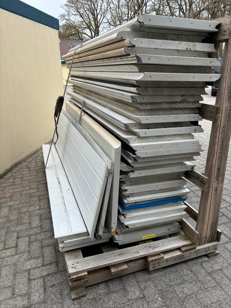 Div garagedeur Sectionaaldeur panelen (gebruikt) 60 stuks, Ophalen, 120 cm of meer, Garagedeur, Minder dan 200 cm