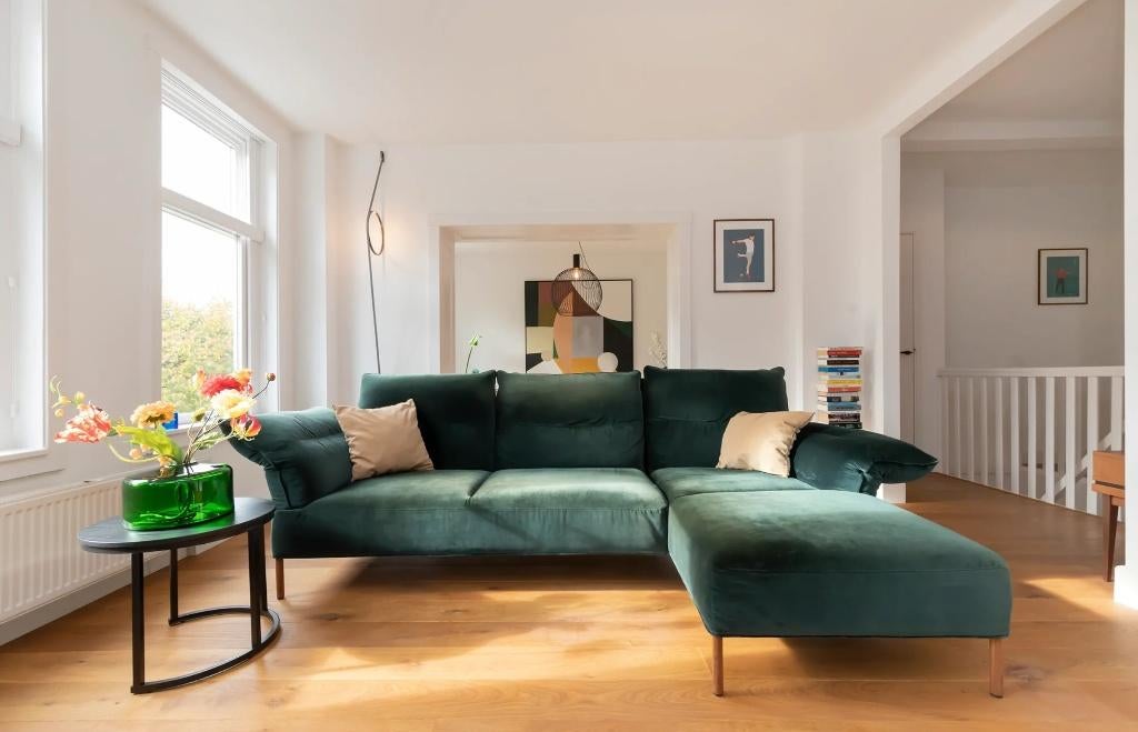 HAY Pandarine 3-zits chaise longue – designbank – topstaat, Ophalen, 250 tot 300 cm, Hoekbank, Driepersoons