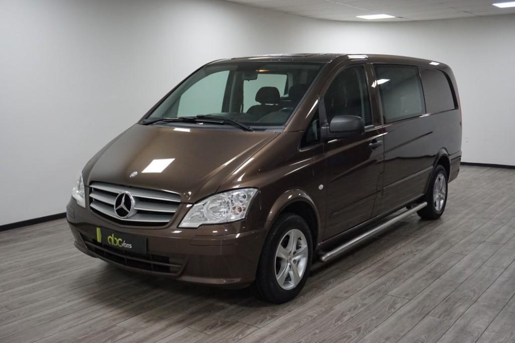 Mercedes-benz VITO 110 CDI LANG DUBBEL CABINE/ NAVI, 13 km/l, Bruin, Mercedes-Benz, Bedrijf