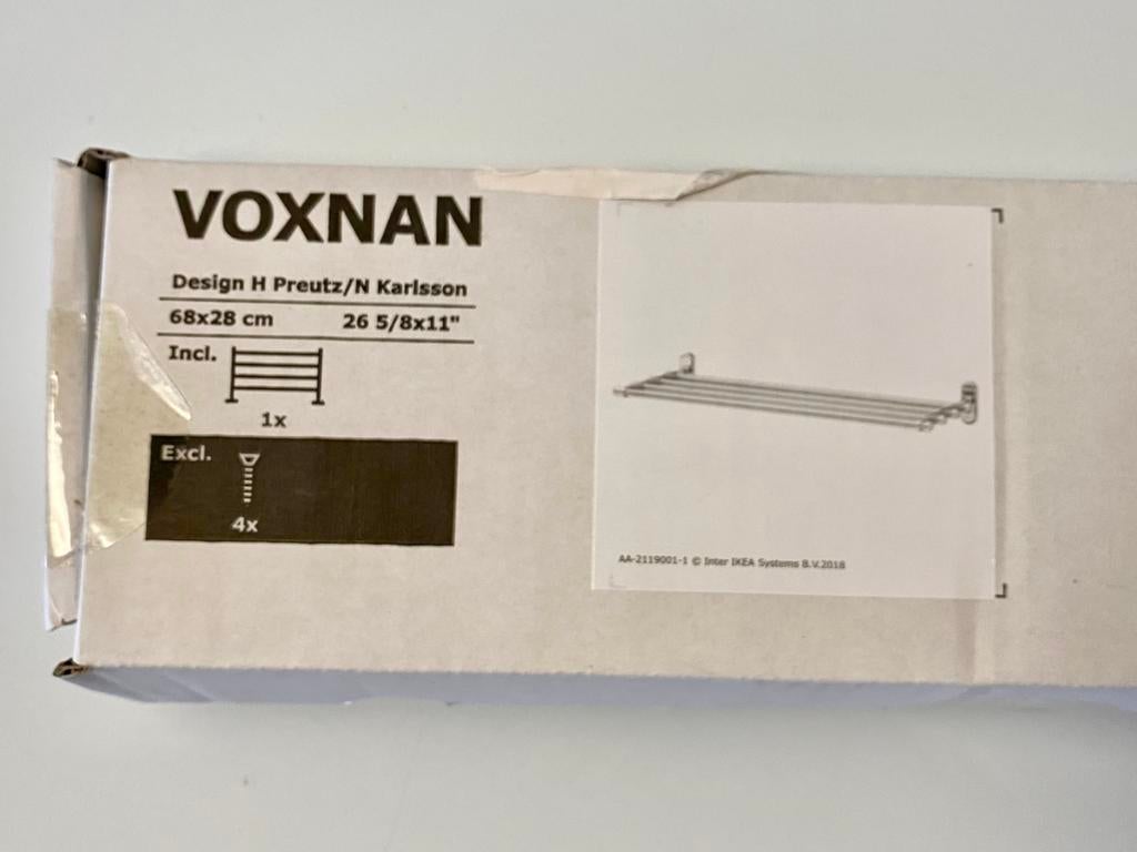 Ikea Voxnan rek voor 4 handdoeken (nieuw in doos), Ophalen of Verzenden, Nieuw, Overige kleuren, Handdoek