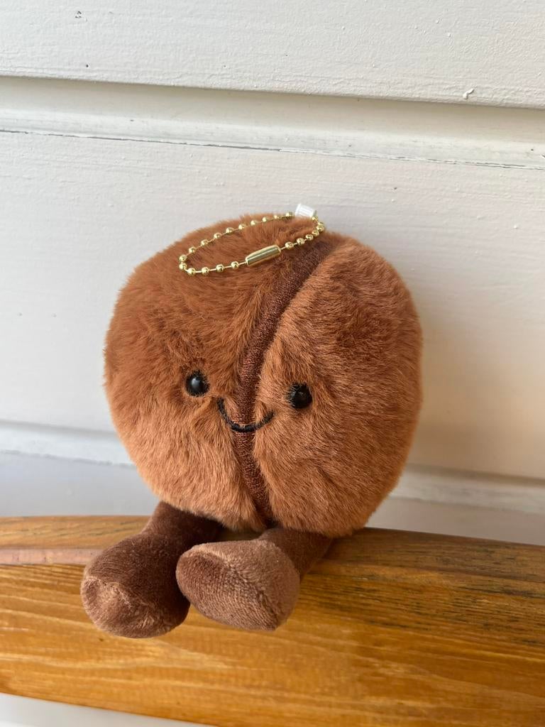 Schattig koffieboon knuffel kawaii coffee bean, Ophalen of Verzenden