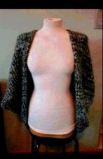 Zwart met wit vest, Ophalen of Verzenden, Zo goed als nieuw, Maat 42/44 (L), Zwart