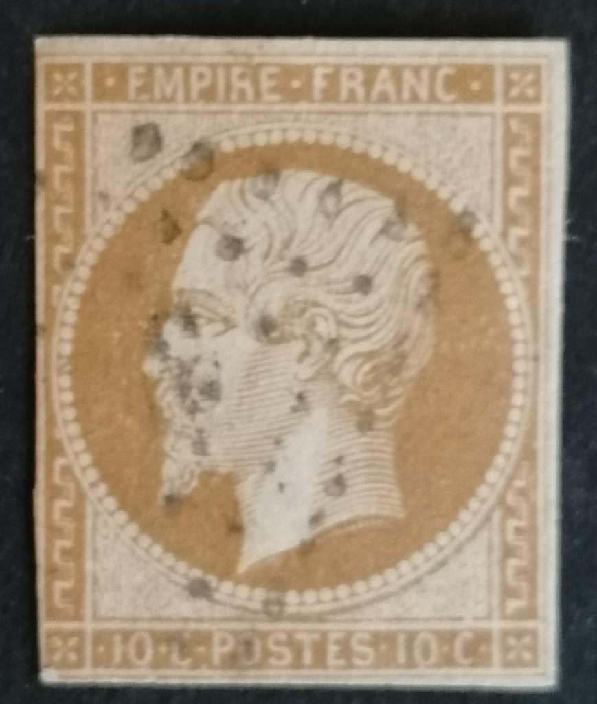 Frankrijk nr. 12IA Napoleon III 1853, Verzenden, Gestempeld
