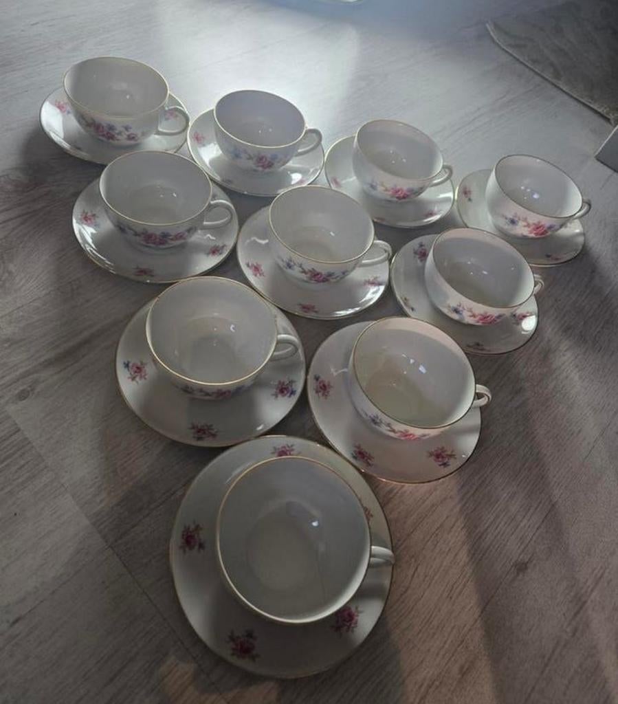 Rieber Germany kop en schotels, Ophalen of Verzenden, Zo goed als nieuw, Overige stijlen, Kop(pen) en/of Schotel(s)