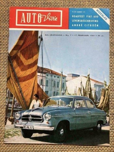 AutoVisie 1961: Test Fiat 600 d, Andre Citroen, Ophalen of Verzenden, Gelezen, Algemeen