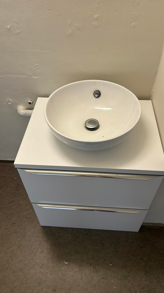 Badkamer meubel + wasbak, Zo goed als nieuw, Minder dan 100 cm, Wasbak of Wastafel, 25 tot 50 cm