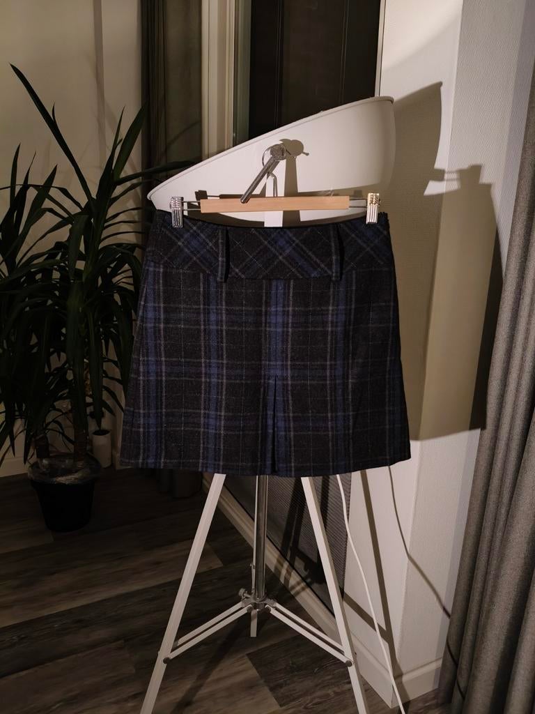 Geruite mini-rok in blauw en grijs esprit, Kleding | Dames, Rokken, Blauw, Ophalen of Verzenden, Maat 36 (S), Boven de knie