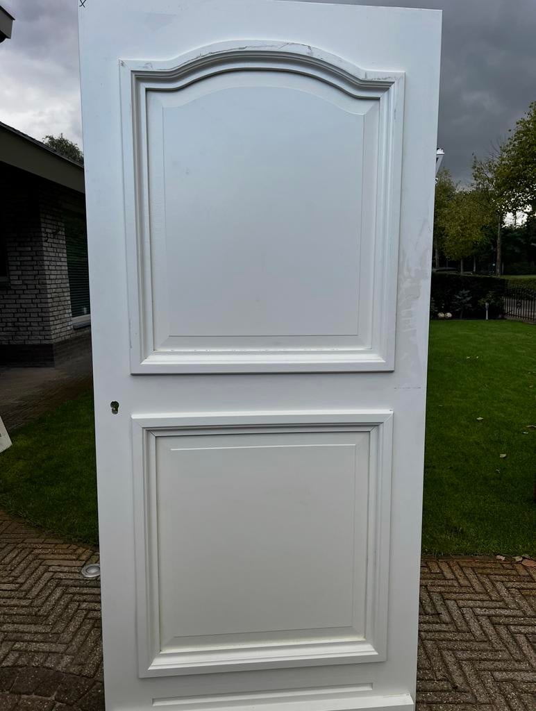 Massieve meranti voordeur, Nieuw, Ophalen of Verzenden, Buitendeur, 200 tot 215 cm