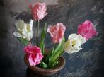 Kunst Parrot tulpenbos "Pink", Ophalen of Verzenden, Gehele jaar, Volle zon