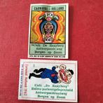 Cafe De Raayberg Bergen op Zoom 2 Etiketten, Ophalen of Verzenden, Gebruikt, Sigarenbandjes