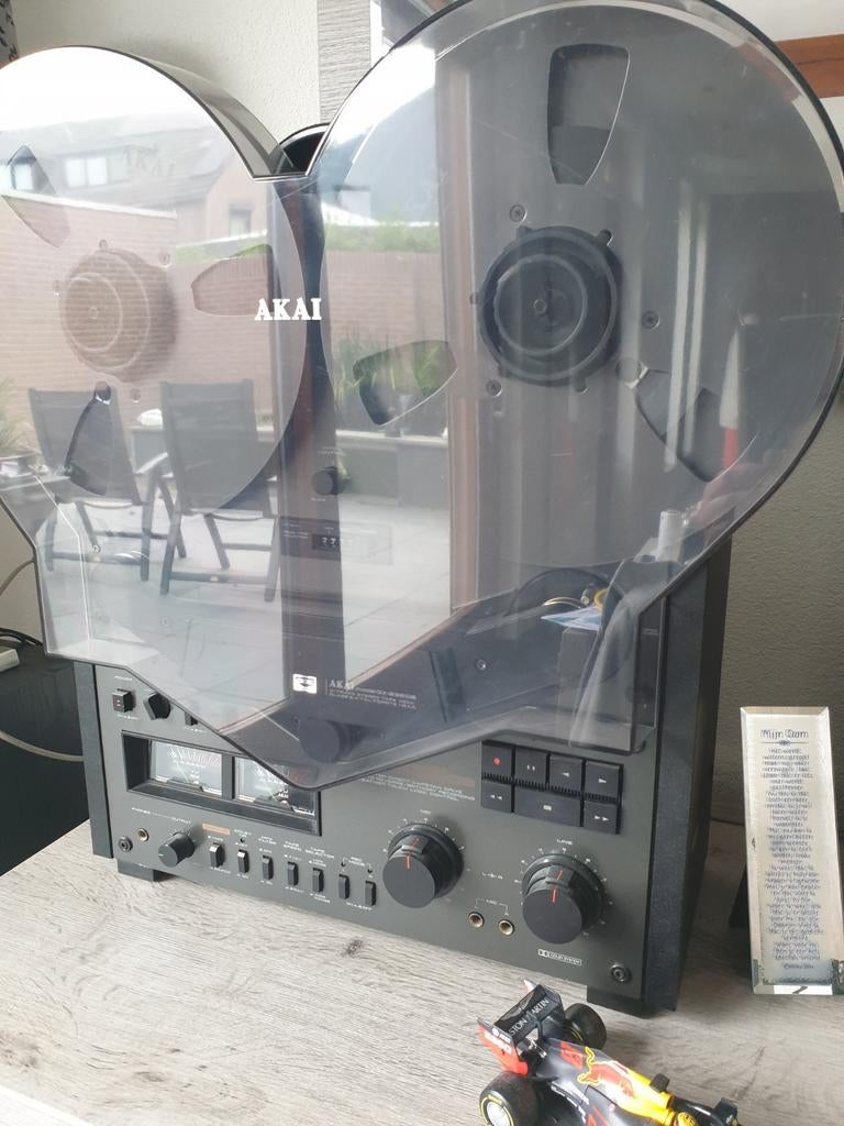Akai GX-636 DB Bandrecorder - Zwart, Topstaat, Audio, Tv en Foto, Bandrecorders, Bandrecorder, Met stofkap, Met banden, Ophalen