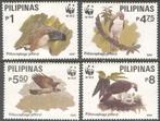FILLIPIJNEN 2 - Dieren WWF: vogels (apenarend), Ophalen of Verzenden, Postfris, Dier of Natuur