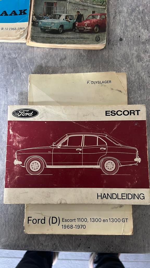 Handleiding Ford Escort 1968. -1970, Ophalen of Verzenden