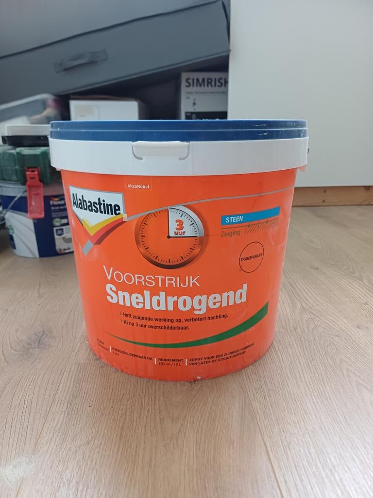 Alabastine Voorstrijk Sneldrogend - 10 liter, Ophalen, Wit
