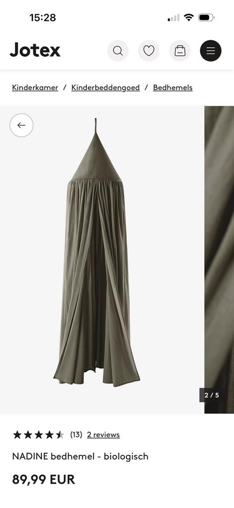 Hemeltje Jotex groen voor kinderkamer, Ophalen, Zo goed als nieuw, Klamboe