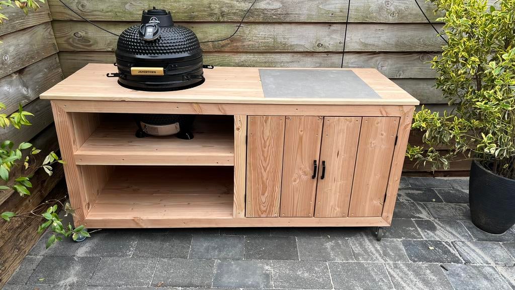 Buitenkeuken Douglas, Tuin en Terras, Buitenkeukens, Ophalen of Verzenden, Zo goed als nieuw, Houtskool