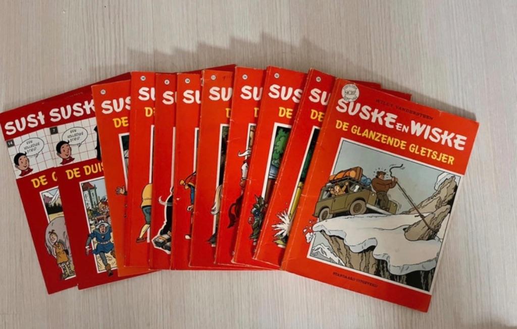 11 Suske en Wiske strips, Gelezen, Willy Vandersteen, Ophalen of Verzenden, Meerdere stripboeken