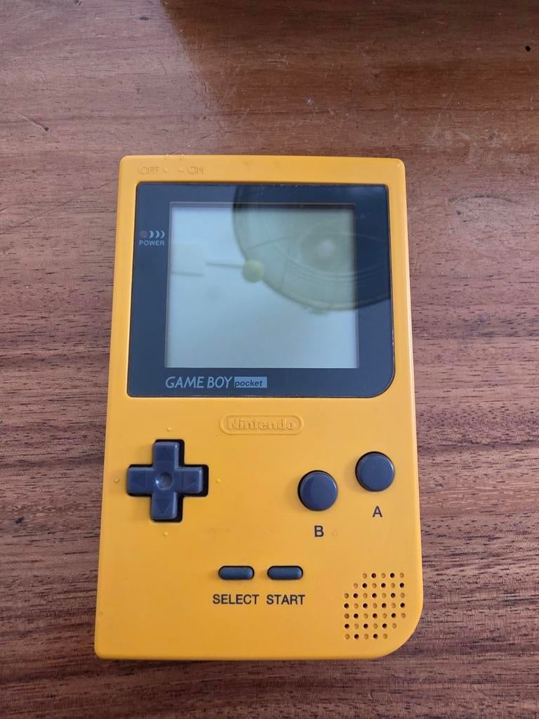 Nintendo Game Boy Pocket Geel met beschermhoes, Ophalen, Gebruikt, Game Boy Pocket, Met beschermhoes of tas