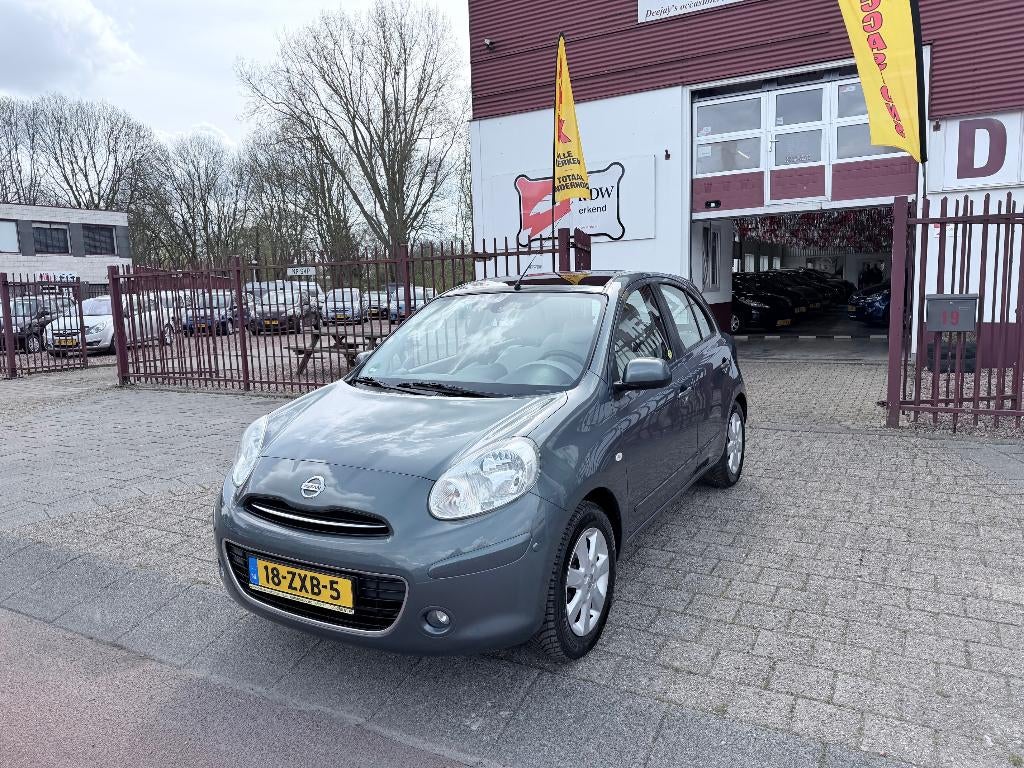 Nissan Micra 1.2 72KW 5DR 2013 Groen, Auto's, Nissan, Bedrijf, Te koop, Micra, Airbags, Airconditioning, Boordcomputer, Centrale vergrendeling