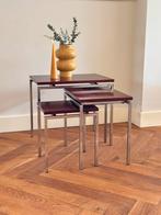 Vintage mimi set nesting tables jaren 50/60/70, Minder dan 55 cm, Rechthoekig, Hout, Ophalen