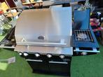 Boretti Ibrido Gas BBQ Zwart/RVS met zijbrander, Ophalen, Borretti