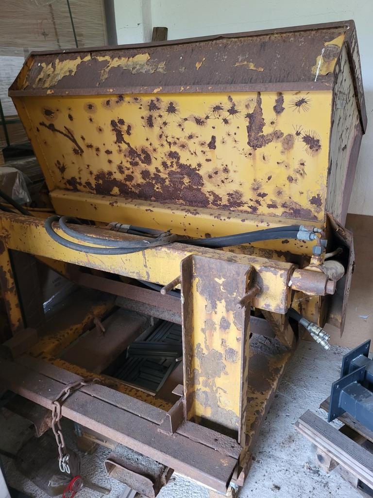 Hydraulische grond/kiepbak voor heftruck, Ophalen of Verzenden