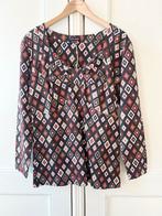 Enolah shirt met patroon, maat 38 - NP 129,-, Maat 38/40 (M), P, Bruin, P