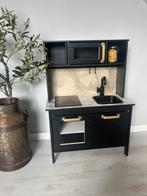 Restyled IKEA Duktig speelkeuken zwart met gouden accenten!, Kinderen en Baby's, Speelgoed | Speelkeukens, Ophalen, Zo goed als nieuw
