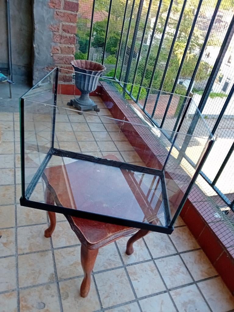 Klein Glazen Aquarium Bakje, Dieren en Toebehoren, Vissen | Aquaria en Toebehoren, Ophalen, Gebruikt, Leeg aquarium, Superfish