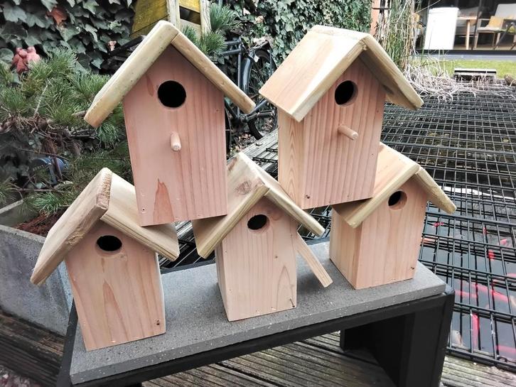Nestkasjes vogelhuisjes en bouwpakket, Tuin en Terras, Vogelhuisjes en Vogelbaden, Nieuw, Ophalen of Verzenden