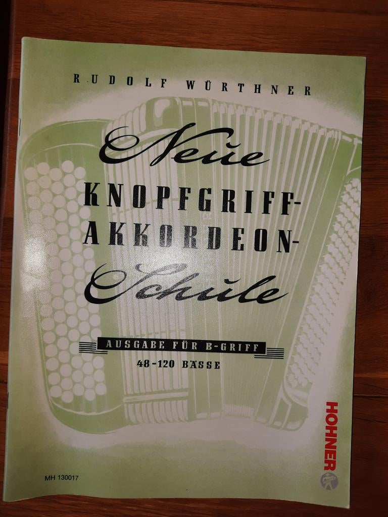 knopaccordeon-Neue Knopfgriff-Akkordeon-Schule-B griff, Muziek en Instrumenten, Overige genres, Les of Cursus, Ophalen of Verzenden