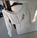 Top maat S, Wit, Ophalen of Verzenden, Zo goed als nieuw, Lange mouw